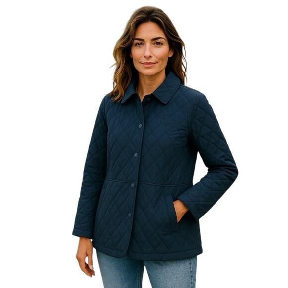 Tommy Hilfiger Jackets & Blazers - Tommy Hilfiger Women’s Blue Quilted Jacket Blue Size XL NWT